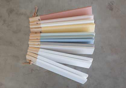 Farvepr&oslash;ver malet med Auro &oslash;kologisk tr&aelig;maling