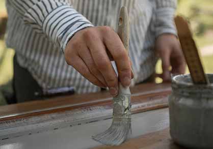 Mal fyldningsd&oslash;r med linoliemaling