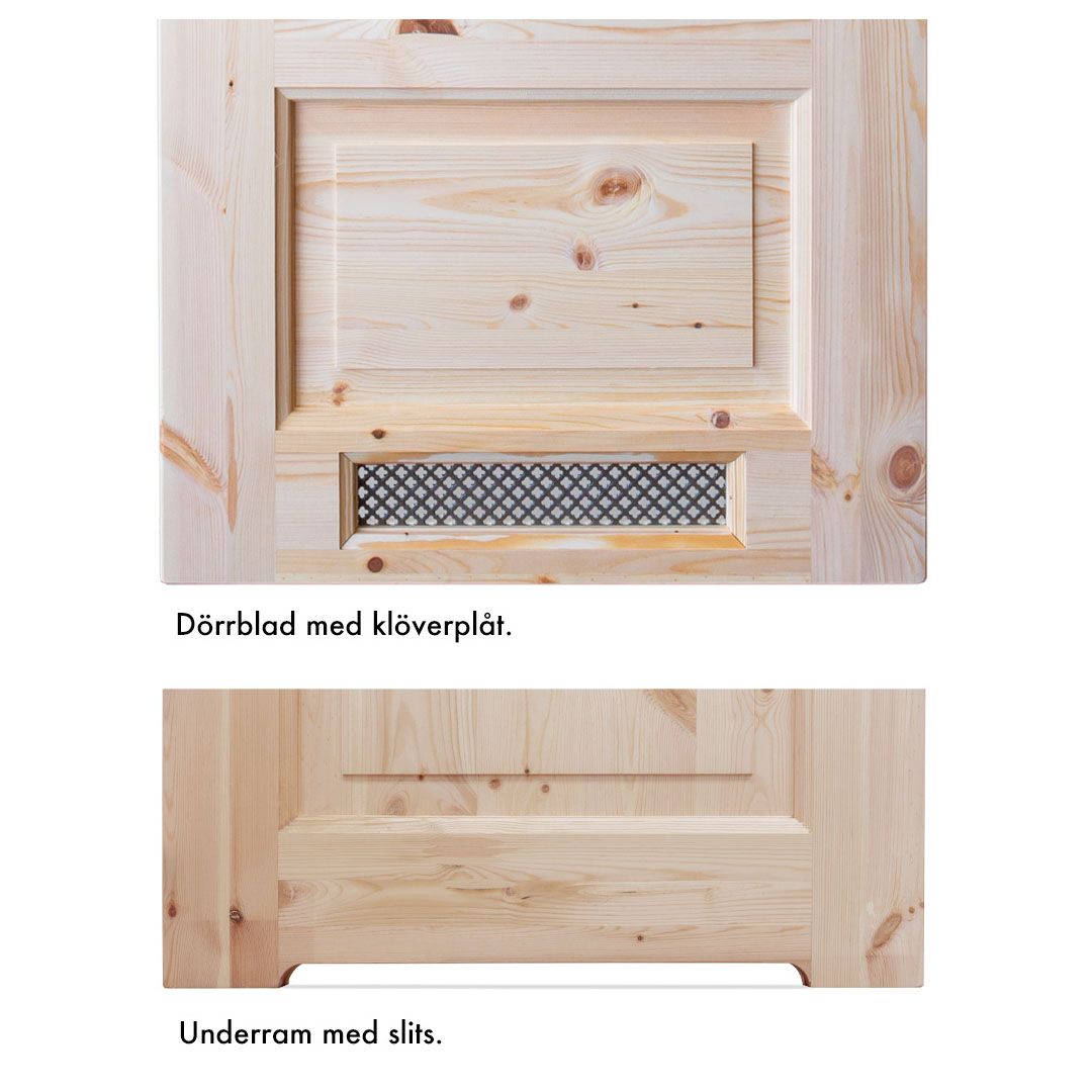 Alternativ f&ouml;r specilald&ouml;rr med ventilation.